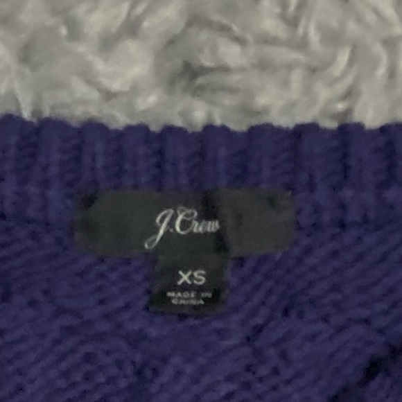 J.Crew Diagonal Cable-knit Crew-Neck Sweater Size XSmall - Picture 4 of 4